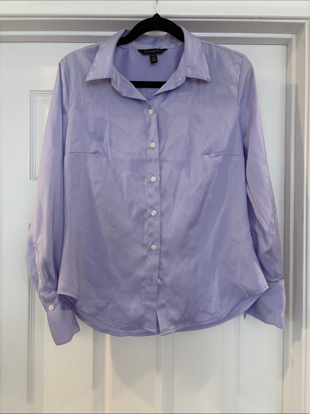Banana Republic Lavender Button-Down Blouse
